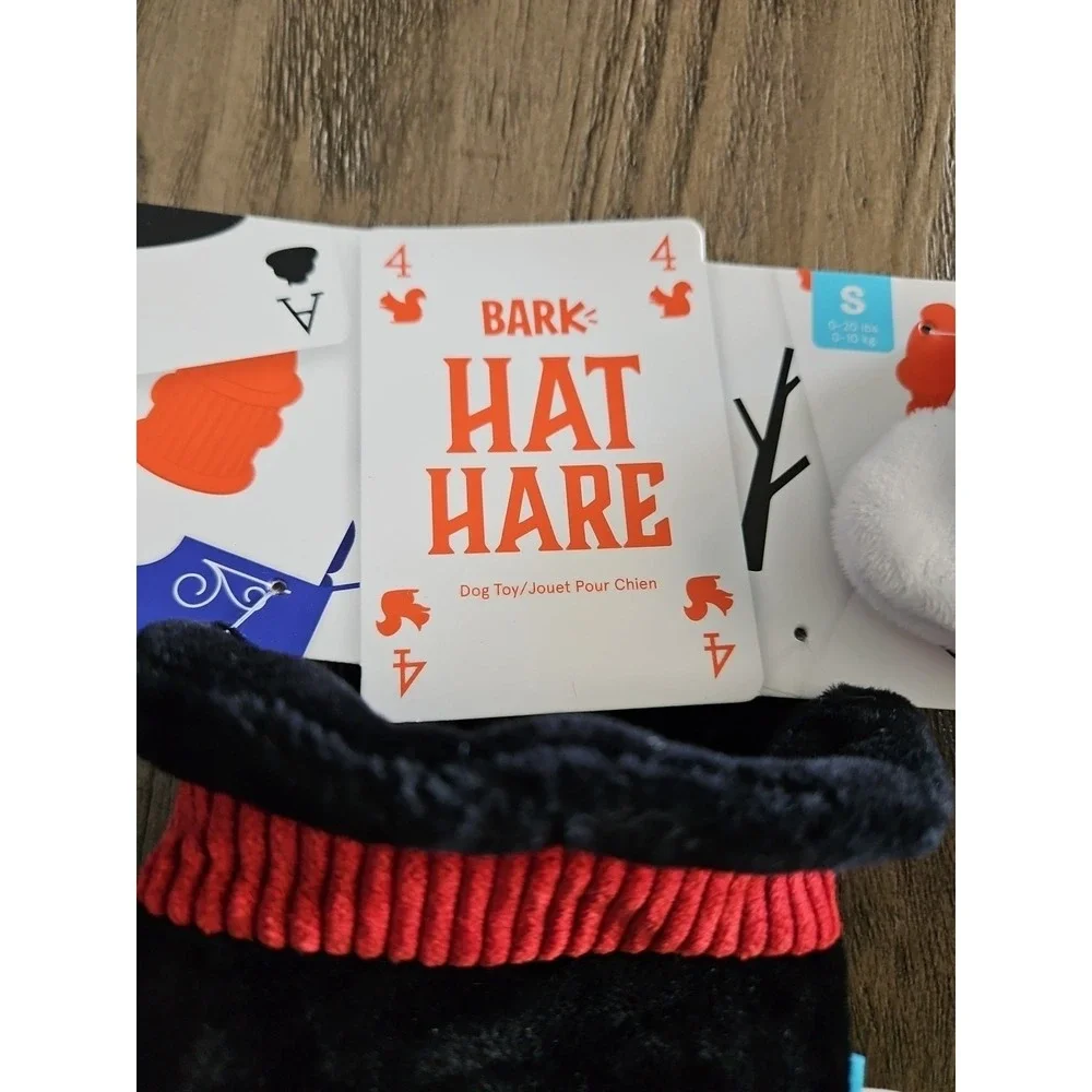 Bark Box Dog 2pc Toy Plush HAT HARE Great Barkini's Magnificent Magic Box Small